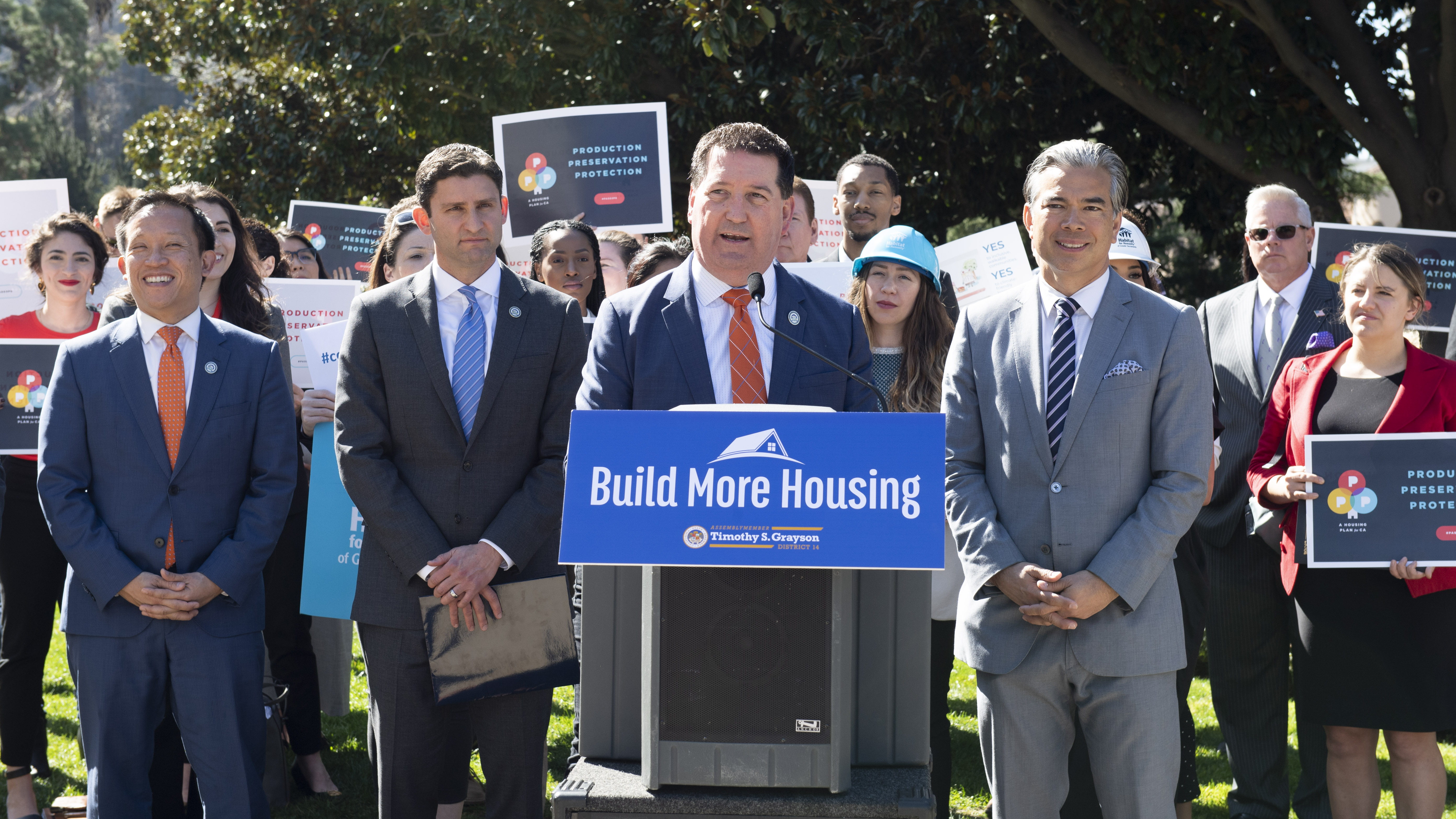 Assemblymember Grayson leads press conference announcing bills to spur housing production