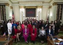 Womens Caucus Group Photo in session