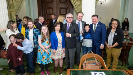 Assemblymember Grayson welcomes guests for Down Syndrome Awareness Day