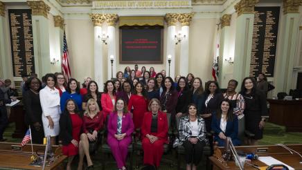 Womens Caucus Group Photo in session