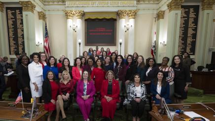 Womens Caucus Group Photo in session