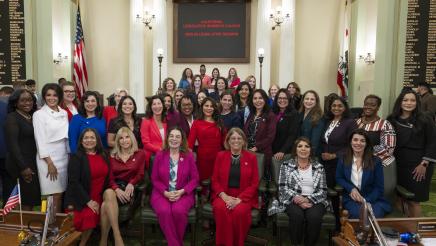 Womens Caucus Group Photo in session