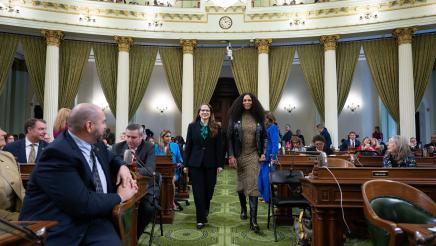 Asm Ávila-Farías and Woman of the Year: Gigi Crowder of the National Alliance on Mental Illness’s Contra Costa chapter (NAMI Contra Costa))