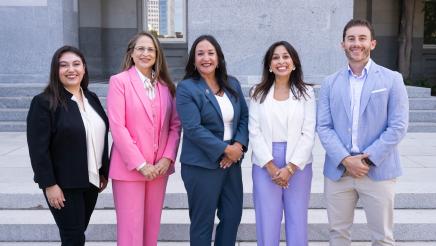 Group Photo Annual Chicano Latino Youth Leadership Project Day Press Conference