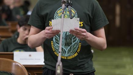 Photo of debates in CLYLP Mock Session