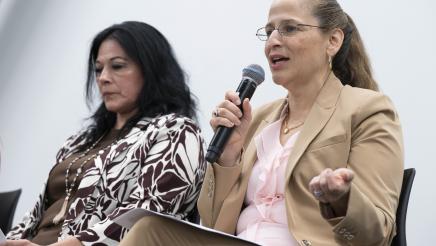 Asm. Avila Farias Immigration Town Hall speaking