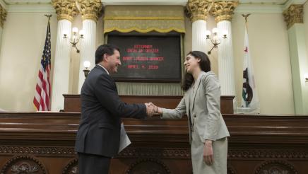 Assemblymember Grayson Administers the Oath of Office to Attorney Dana Lauren Shaker