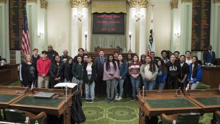 Assemblymember Grayson welcomes Jesse Bethel High School to the State Capitol