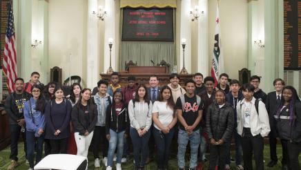 Assemblymember Grayson welcomes Jesse Bethel High School to the State Capitol