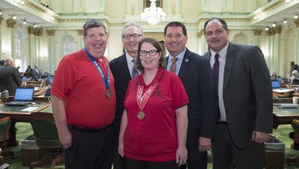 Assemblymember Grayson welcomes athletes from the Special Olympics